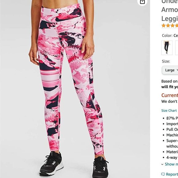 Under Armour Pants - NWT Under Armour Women's HeatGear Ankle Printed Crop Leggings size X-SMALL